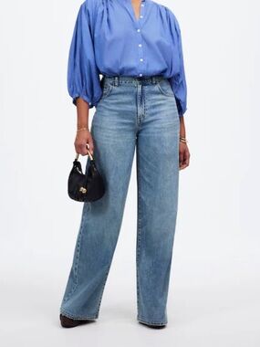 Madewell Curvy Superwide-Leg Jeans in Billings Wash: Airy Denim Edition - 29 NWT